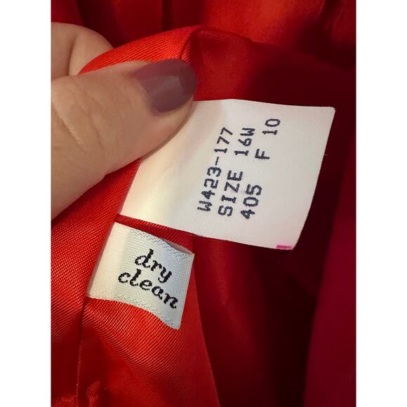 Vintage Pendleton Women's size 16 Red 100% Wool Blazer - Picture 5 of 6